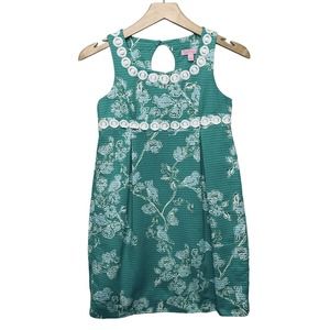 Lilly Pulitzer Green Sleeveless Halter Sundress